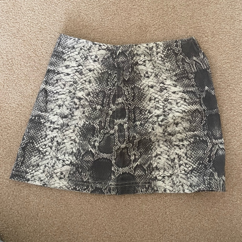 BDG snakeskin mini skirt